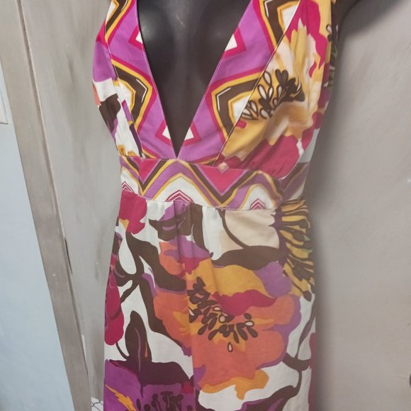 a.n.a  cool cotton floral dress - Picture 6 of 9